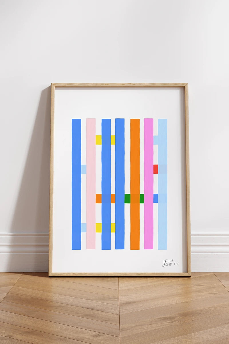 ‘Estudios Geométricos 06' modern abstract print by Leticia Gagetti