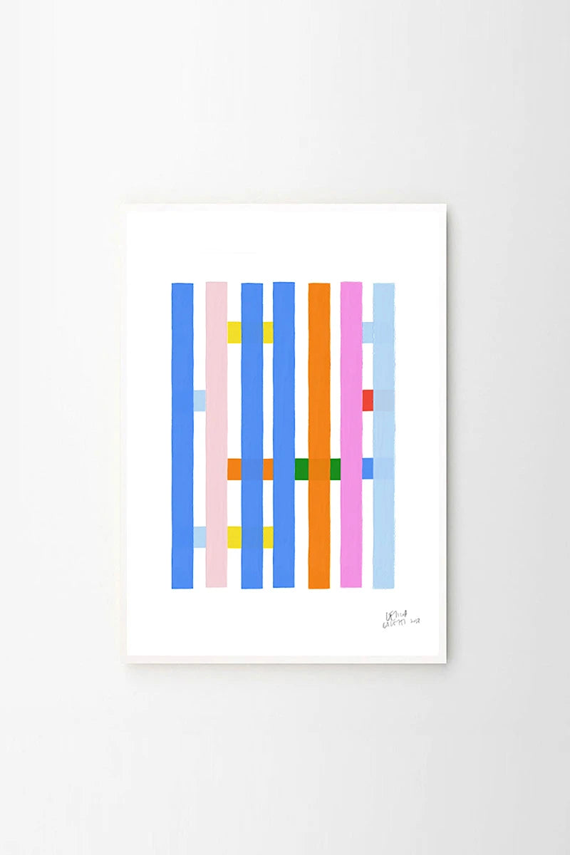 ‘Estudios Geométricos 06' abstract art print by Leticia Gagetti