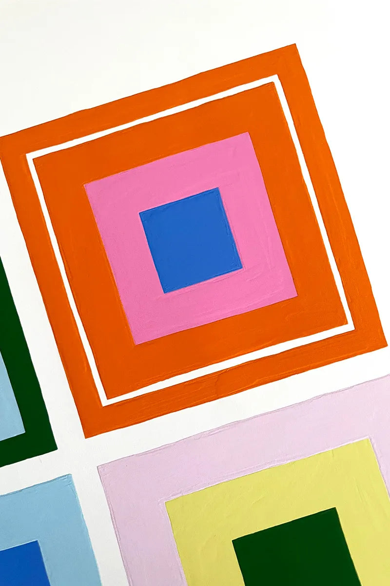 ‘Estudios Geométricos 07' high quality art poster by Leticia Gagetti