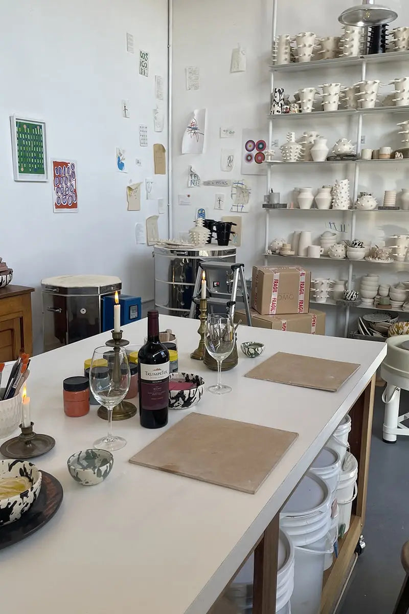 Pottery workshop at OWO Ceramics in Buenos Aires