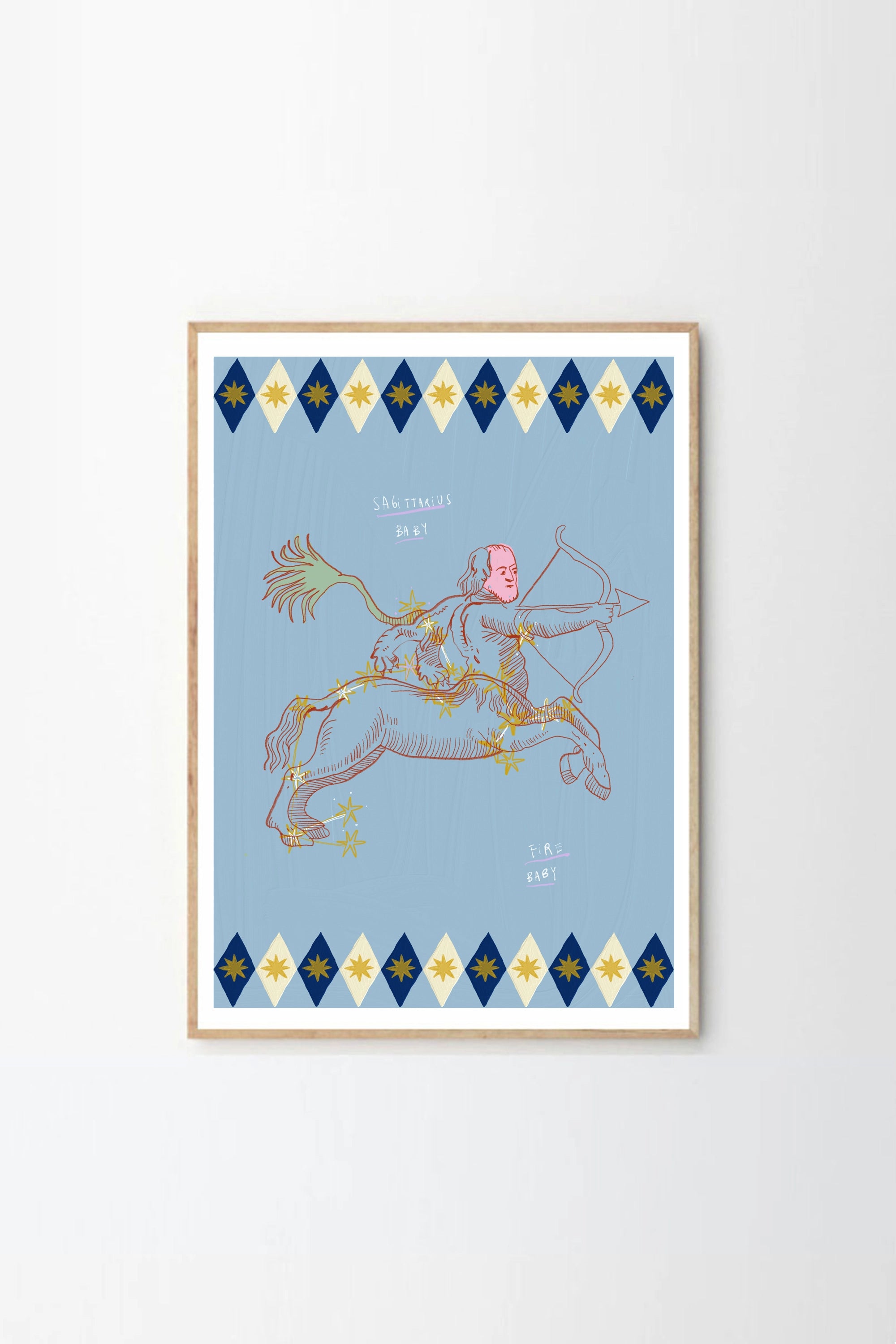 Sagittarius astrology poster by Leticia Gagetti