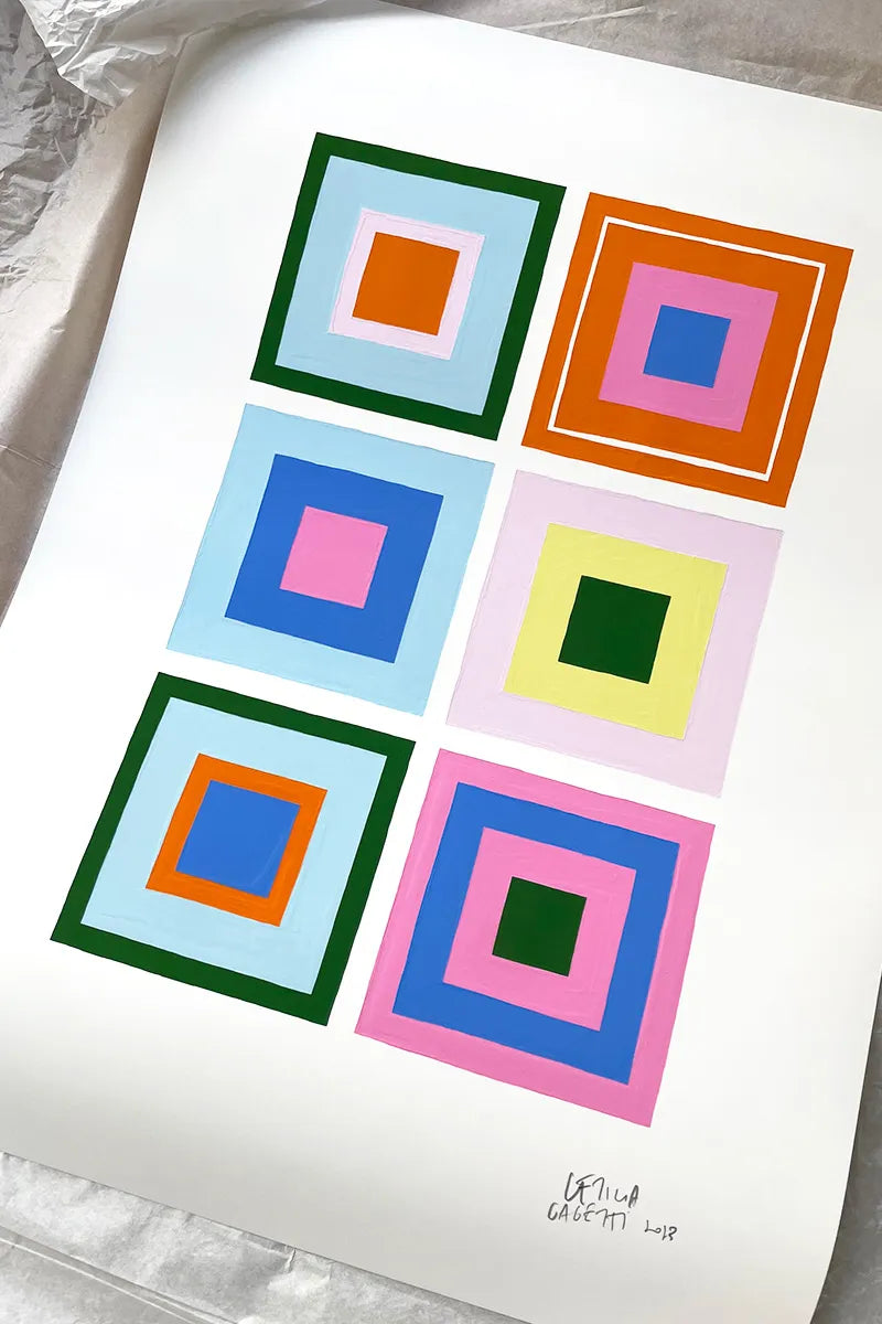 ‘Estudios Geométricos 07' wall art poster by Leticia Gagetti