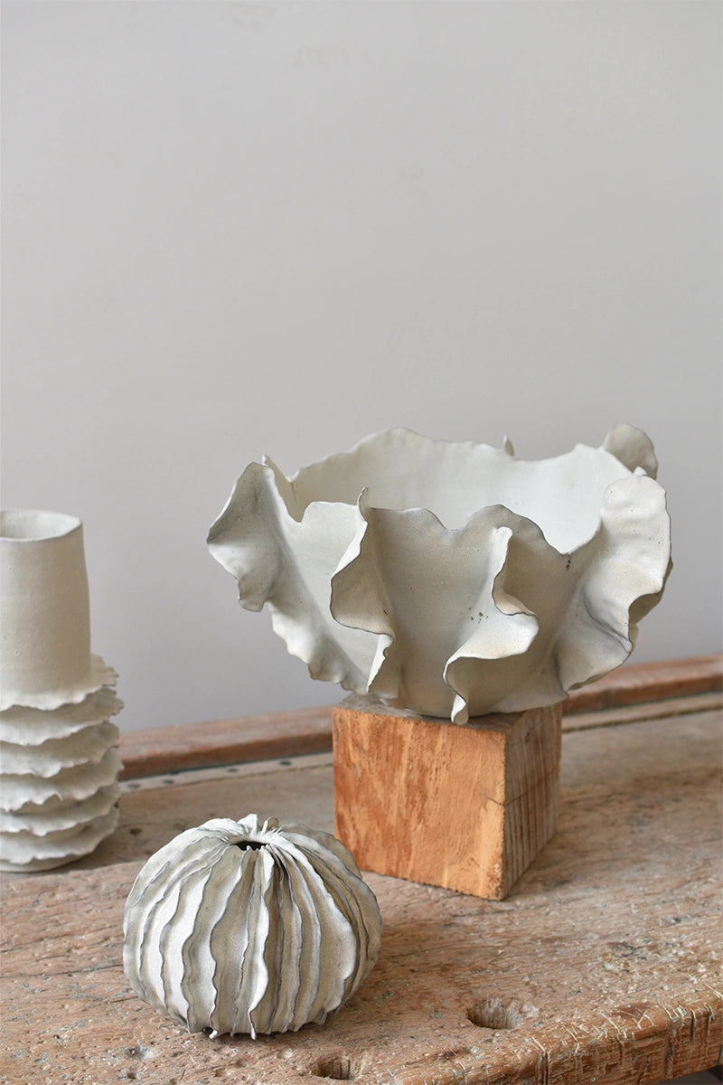 Handmade ceramic centerpiece bowl by OWO Ceramics