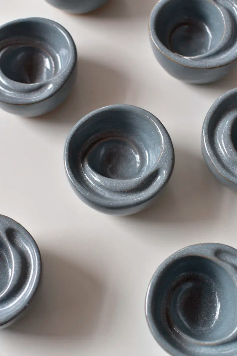 Custom pottery olive oil dipping bowls