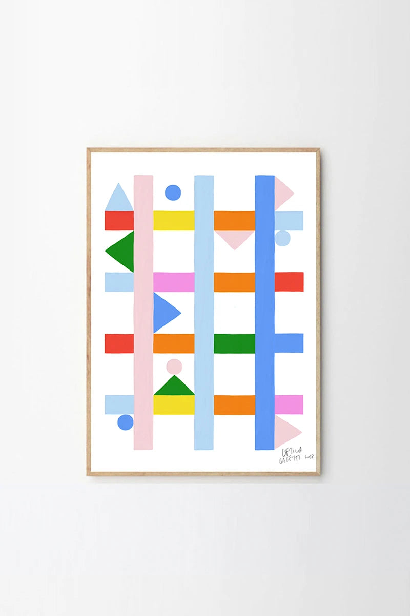 ‘Estudios Geométricos 05' modern art print by Leticia Gagetti