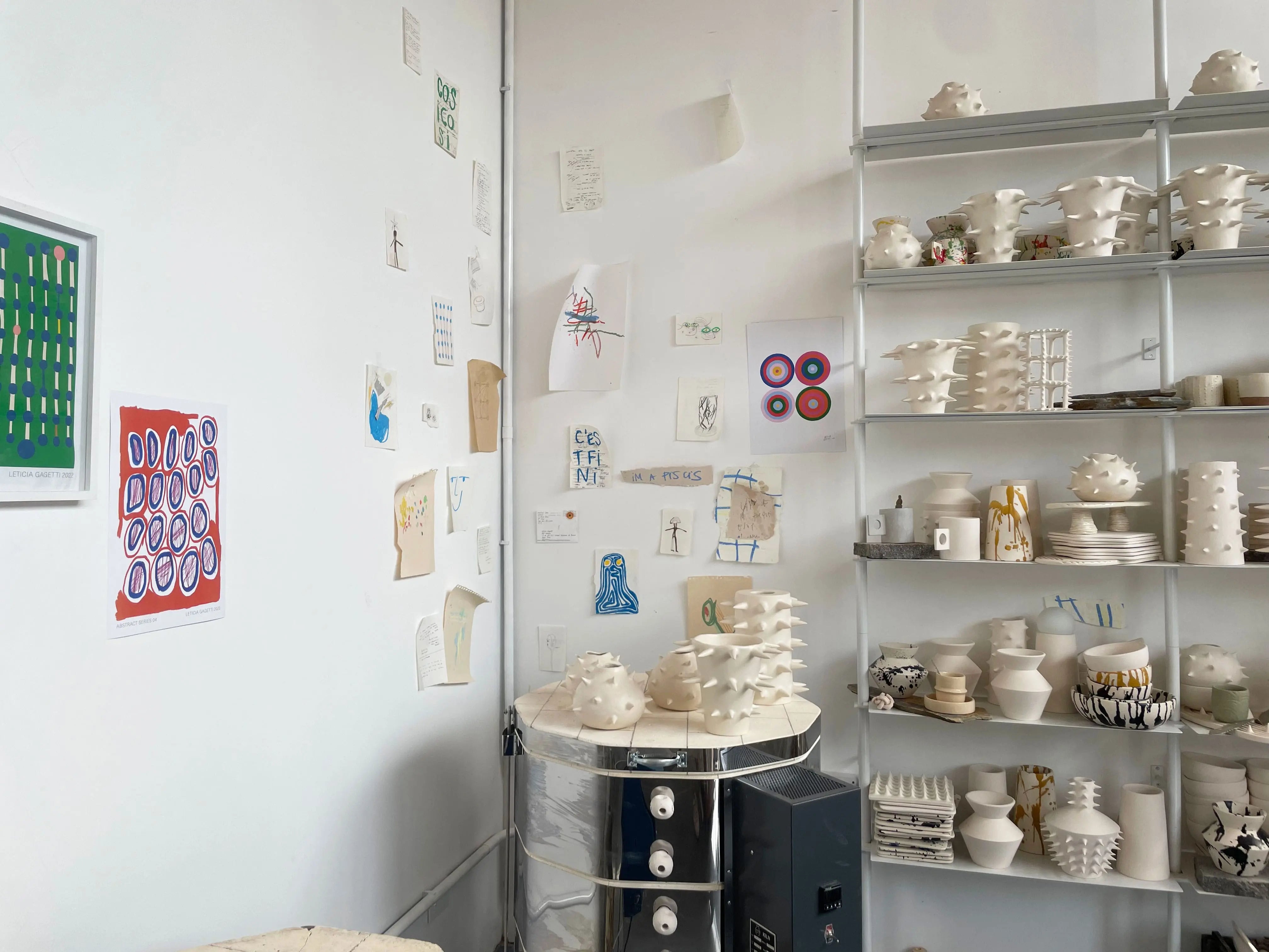  Inside view of OWO Ceramics, a Buenos Aires ceramic studio