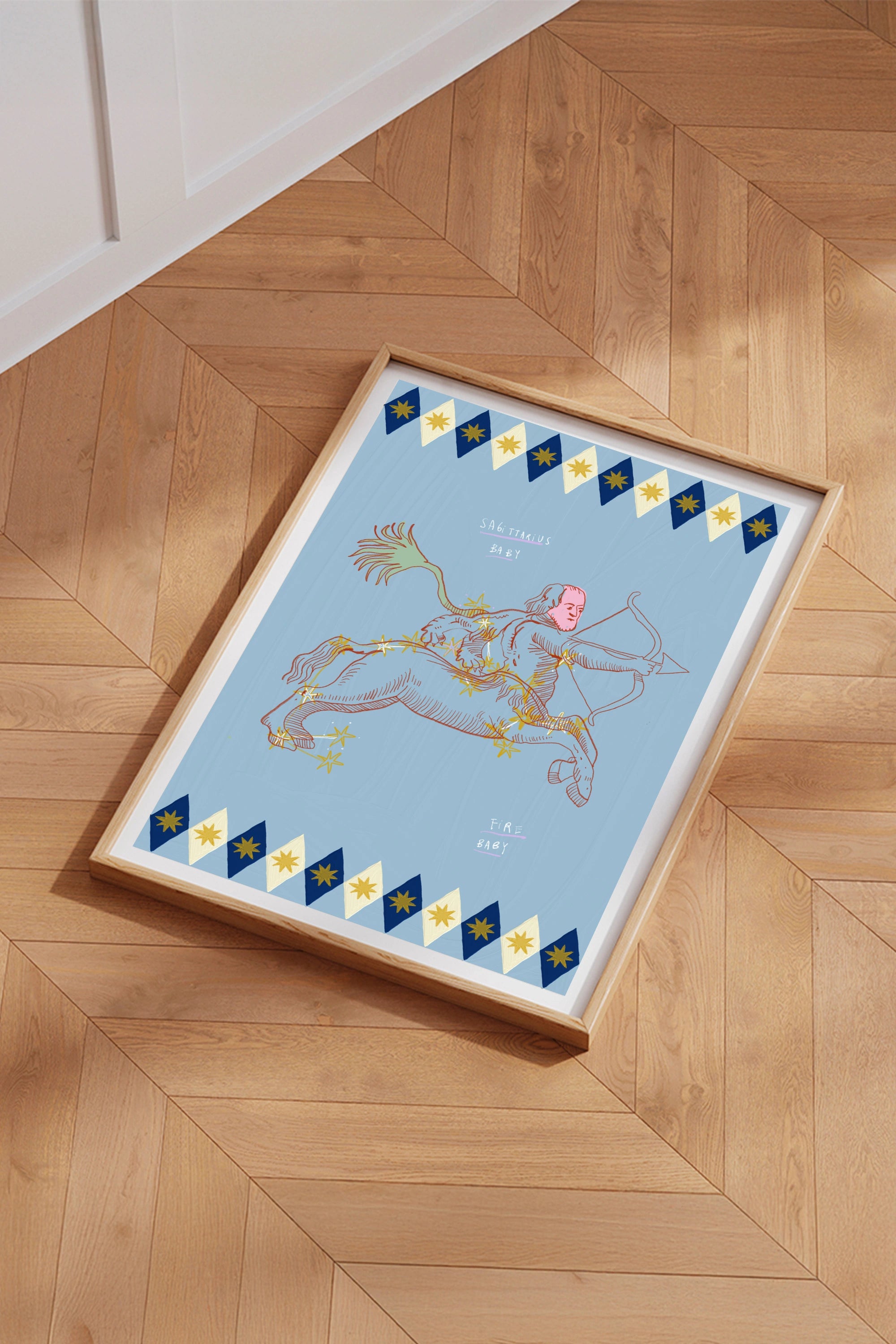 Sagittarius astrology poster by Leticia Gagetti